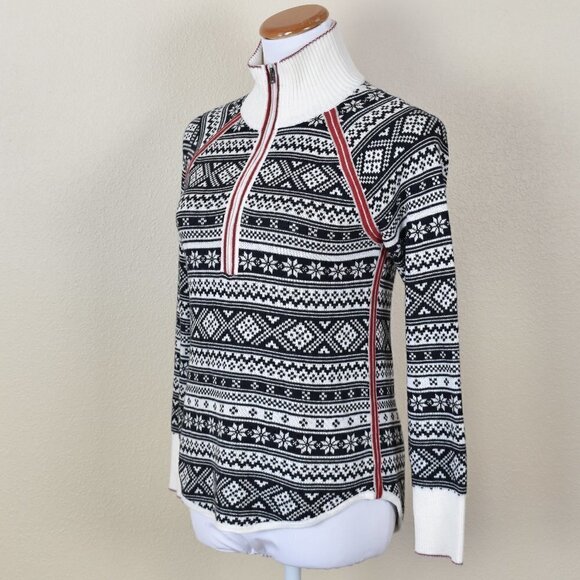 Eddie Bauer Engage Fair Isle Knit Sweater Pullover XS - Picture 3 of 7